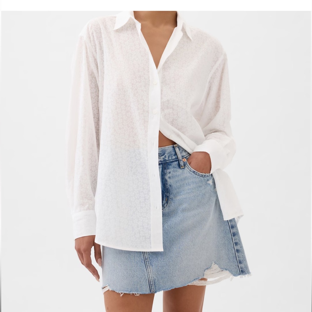 Gap NWT Organic Cotton Big Shirt - XL